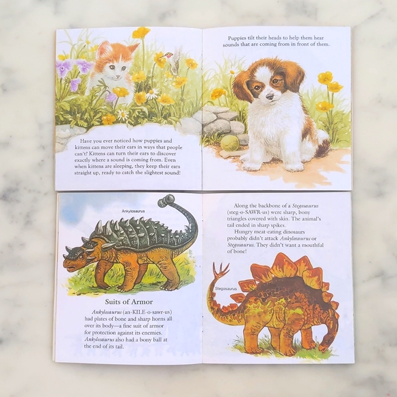 A Golden Book Puppies and Kittens, My Little Dinosaurs. - Picture 2 of 3